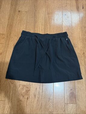 Apana Black Mini Skorts with Drawstring